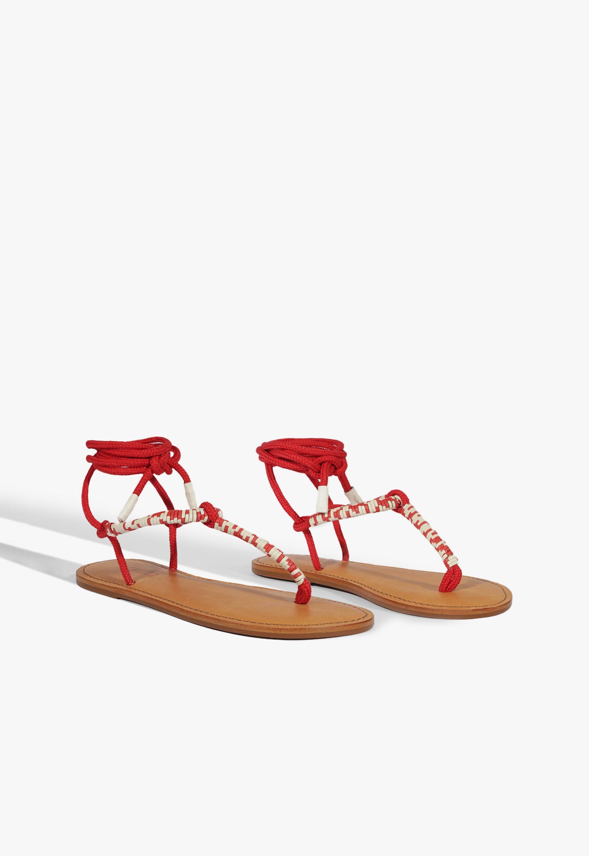 Schutz Claire Red Flat Sandal