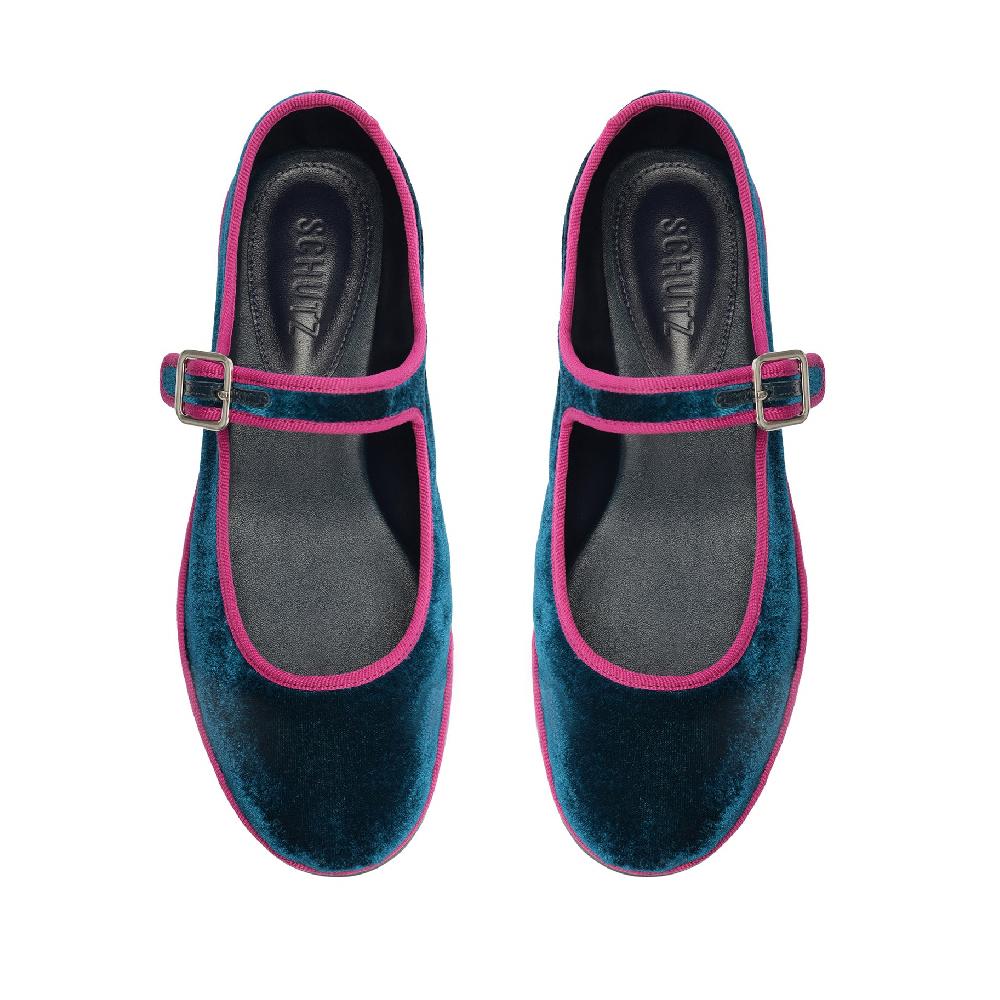 Schutz Clarissa Velvet Flat