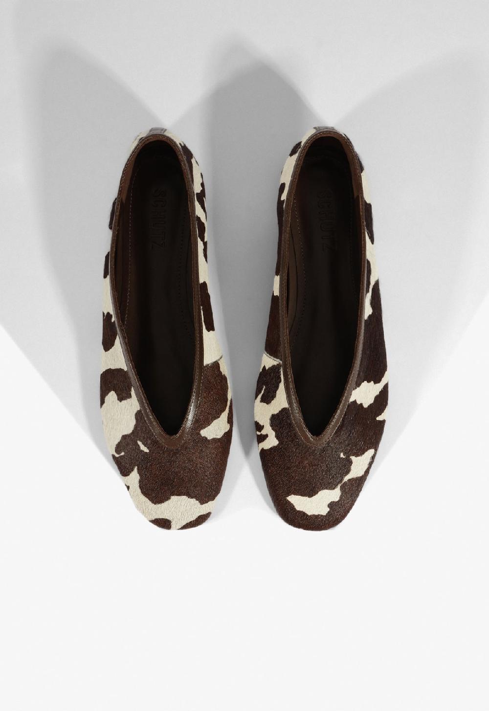 Schutz Courtney Hair Calf Flat