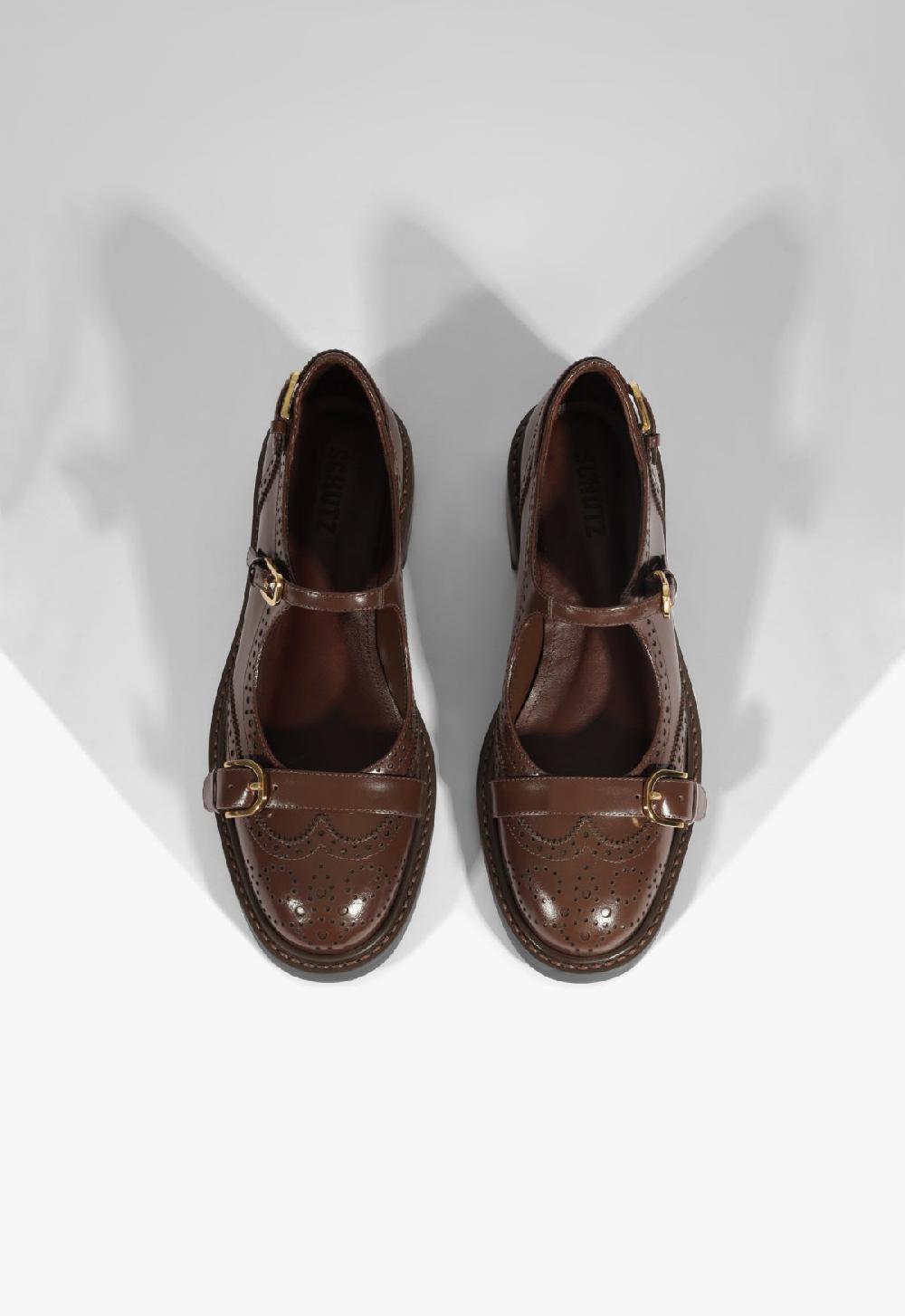 Schutz Dafne Leather Flat