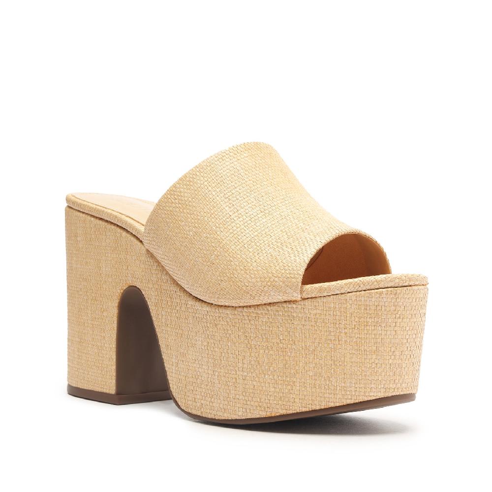 Schutz Dalle Cutout Straw Sandal