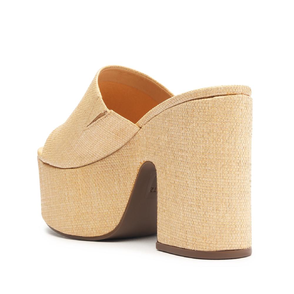 Schutz Dalle Cutout Straw Sandal