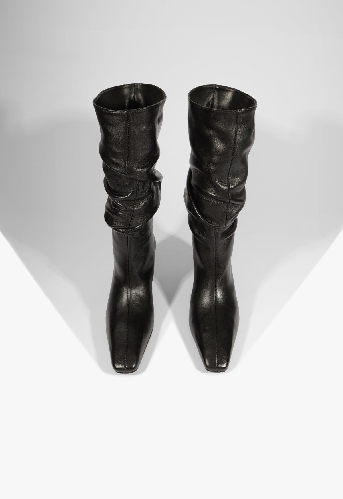 Schutz Dellia Slouch Leather Bootie