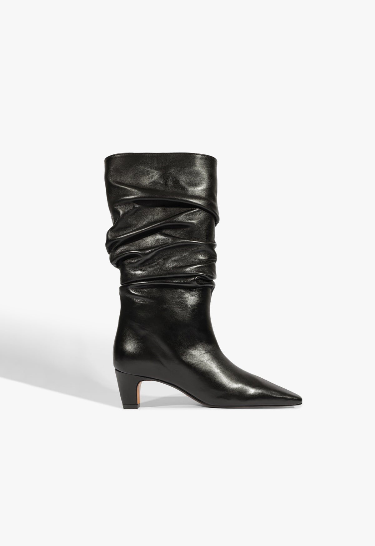 schutz Dellia Slouch Leather Bootie