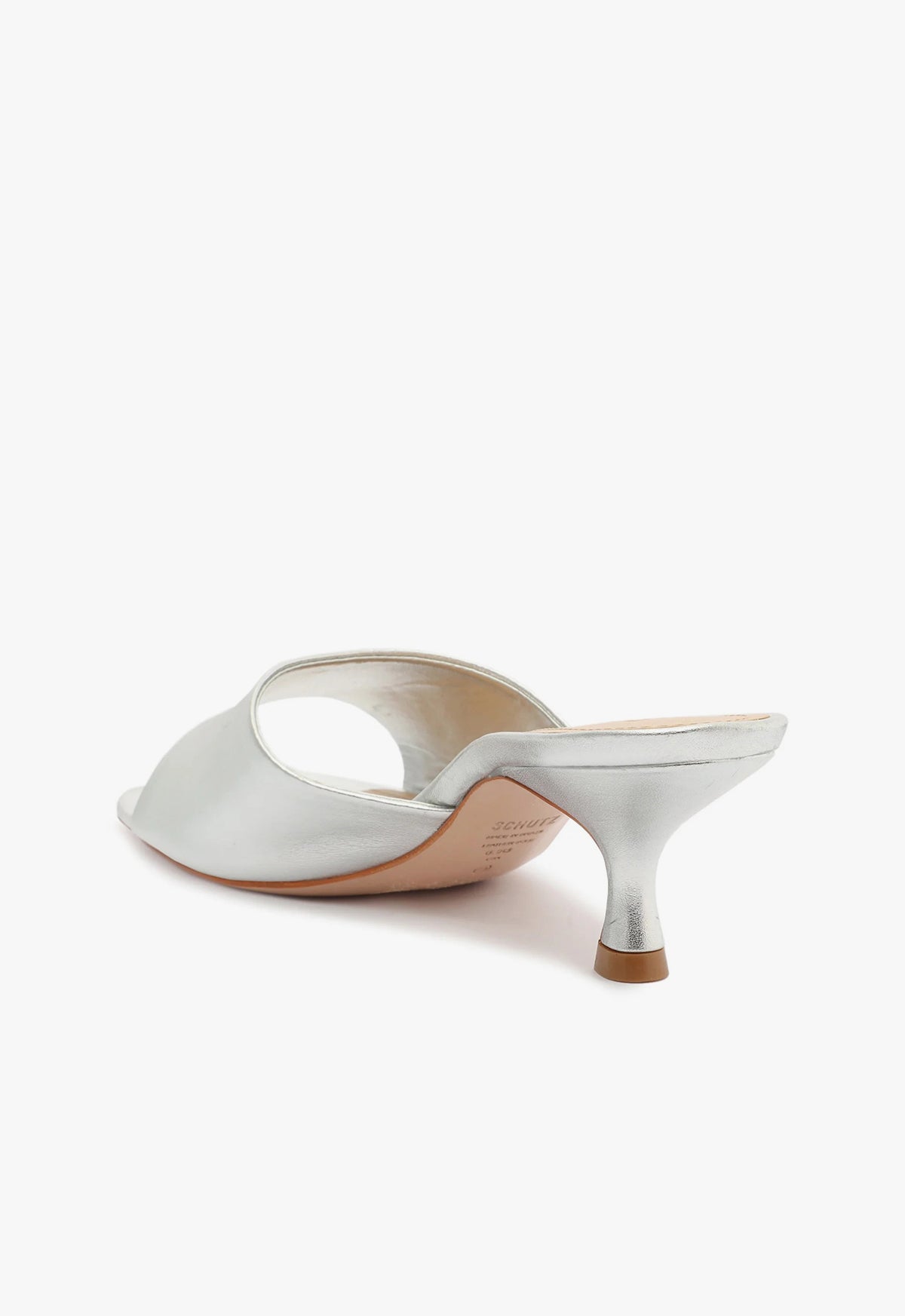 Schutz Dethalia Metallic Leather Sandal