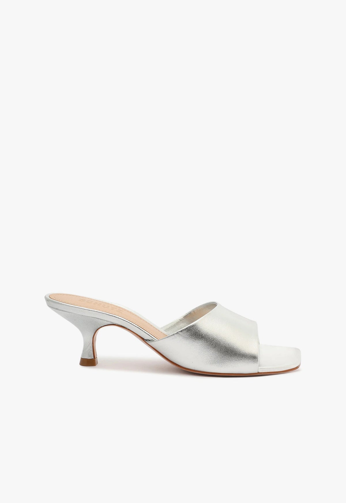 schutz Dethalia Metallic Leather Sandal