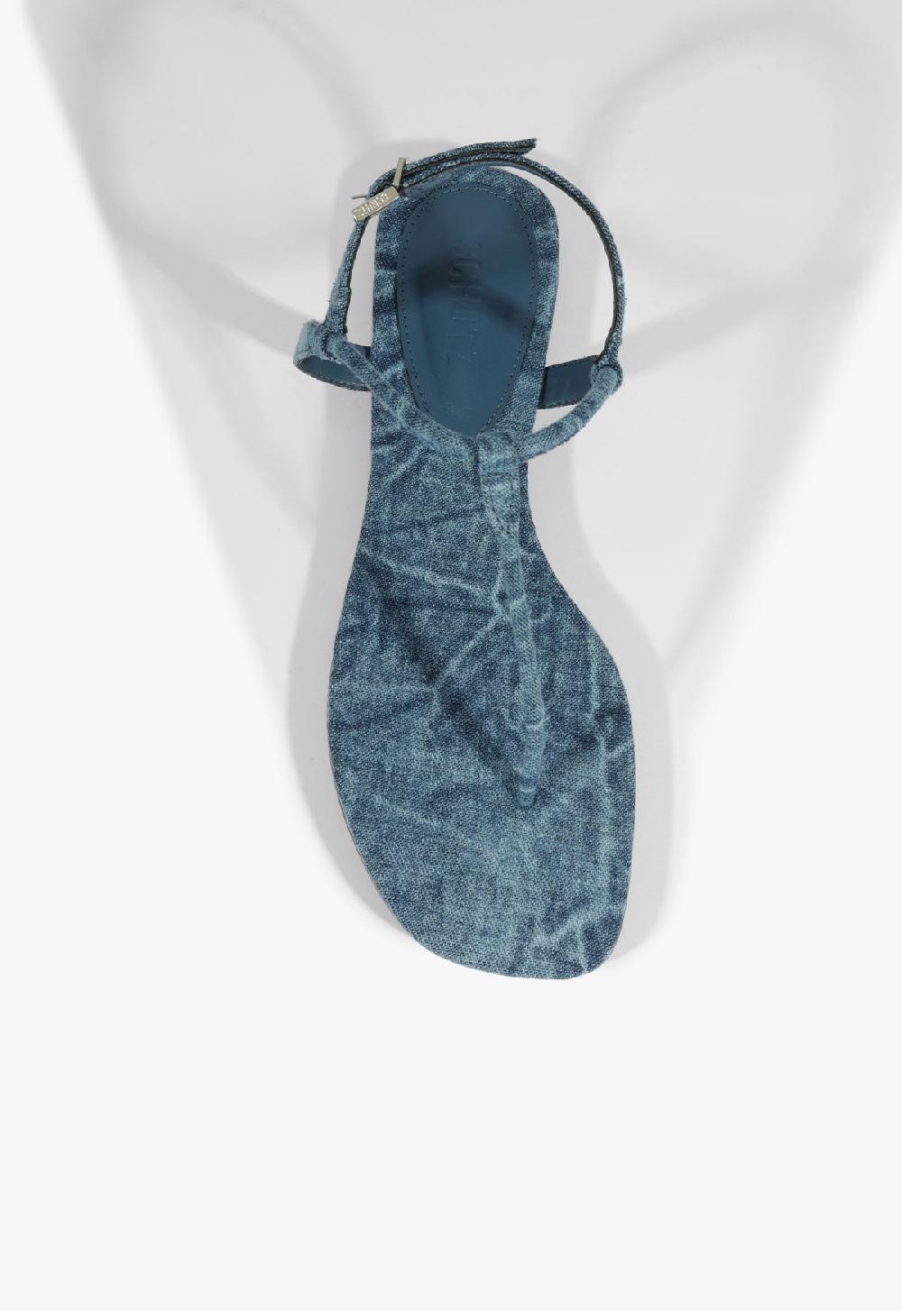 Schutz Elsha Denim Sandal