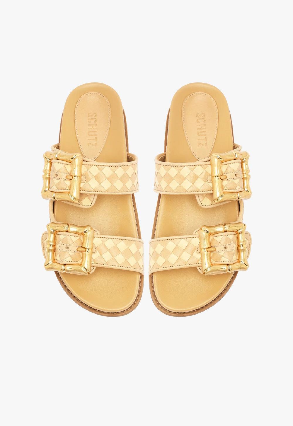 Schutz Enola Beige Sporty Sandal