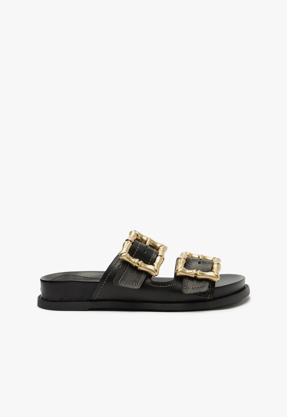 schutz Enola Black Sporty Sandal