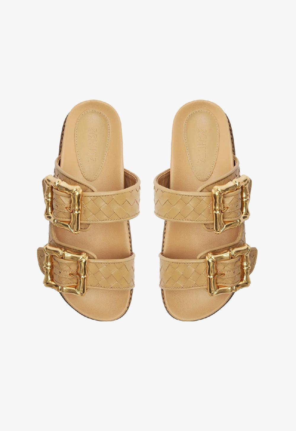 Schutz Enola Light Beige Sporty Sandal