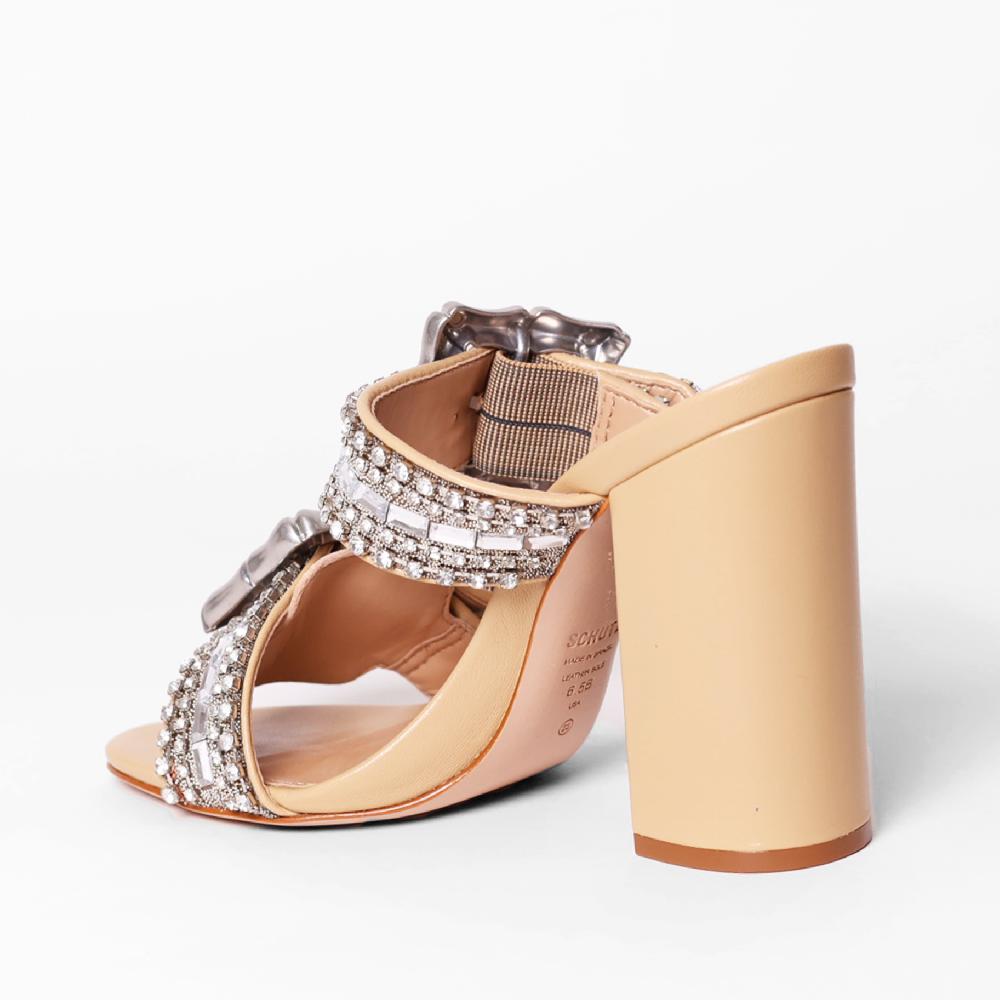 Schutz Enola Shine Leather Sandal