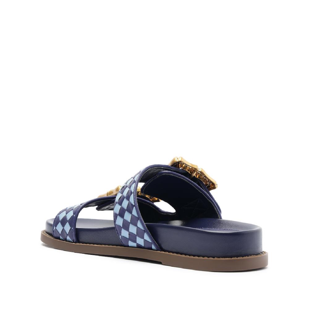Schutz Enola Sporty Woven Leather Sandal