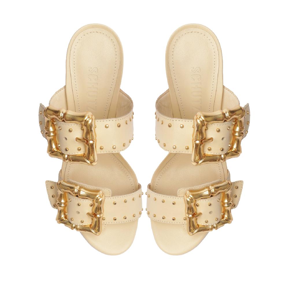 Schutz Enola Studs Leather Sandal