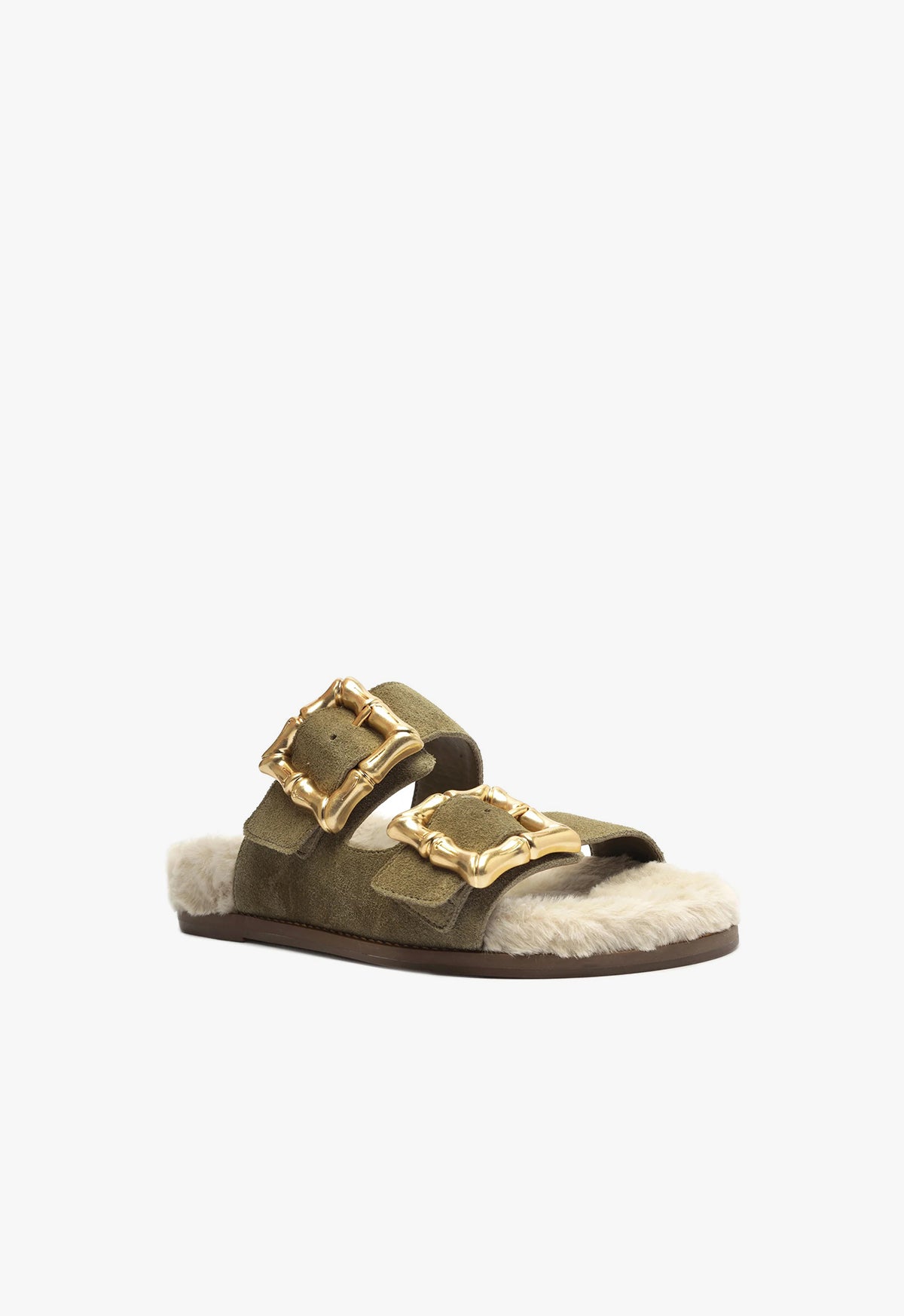 Schutz Enola Weekend Sporty Cow Suede Sandal