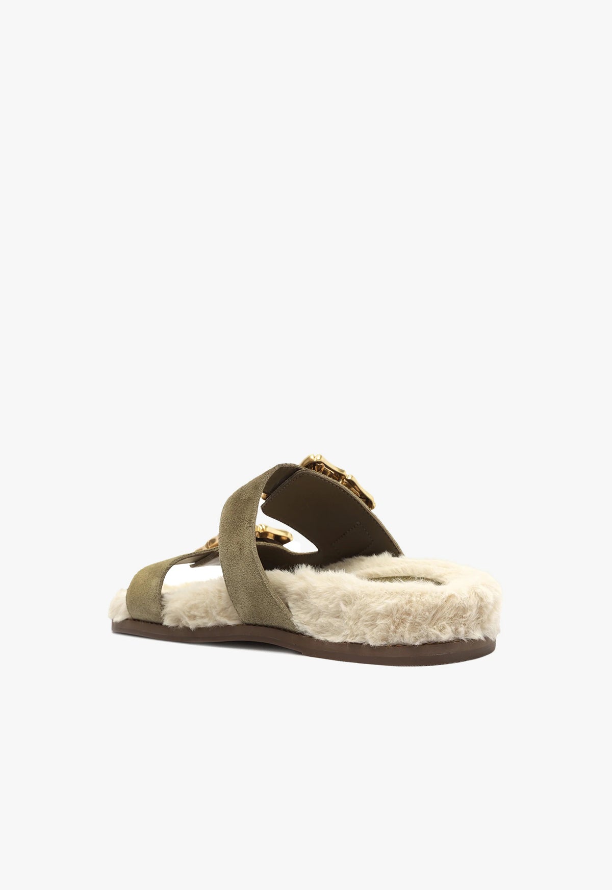 Schutz Enola Weekend Sporty Cow Suede Sandal