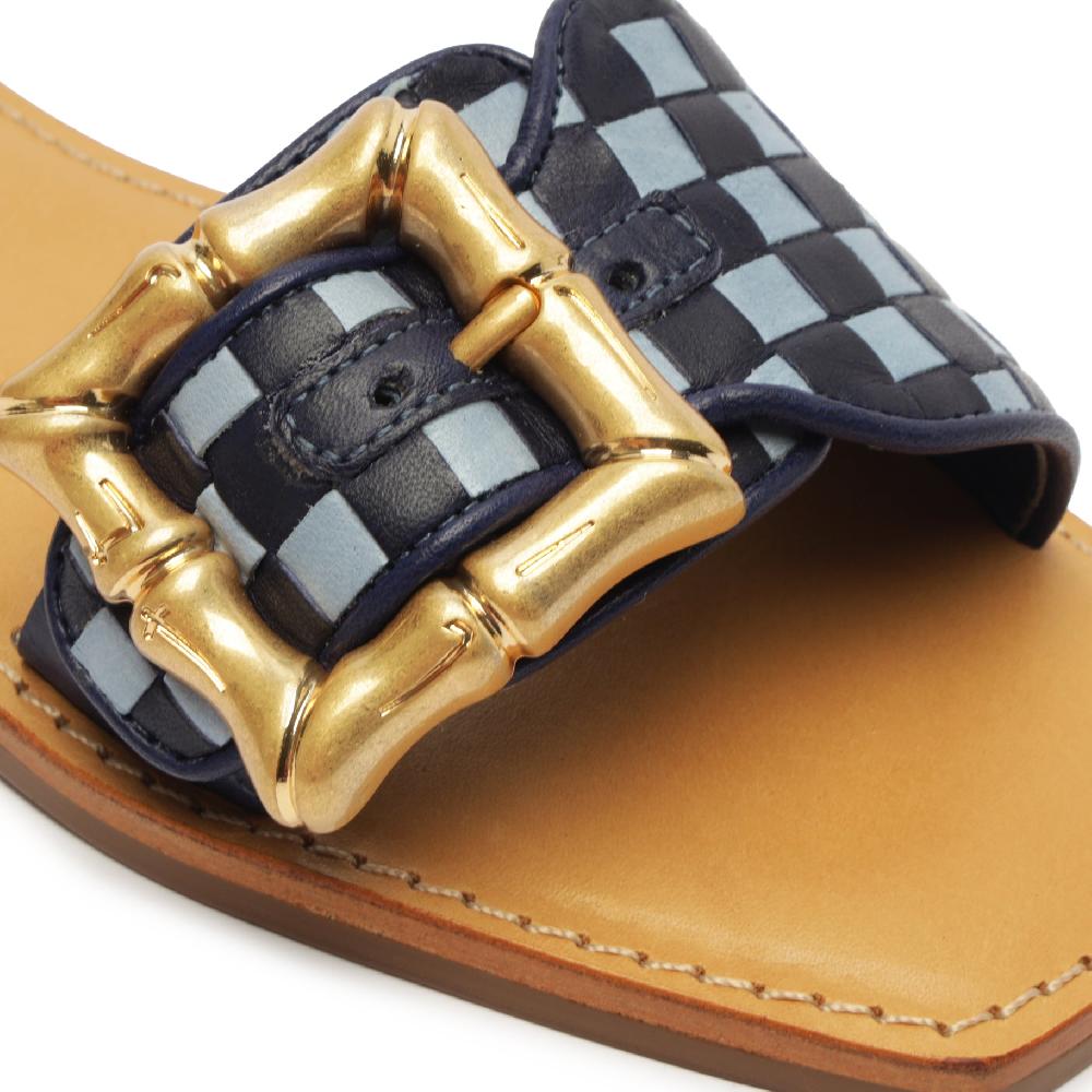 Schutz Enola Woven Leather Sandal