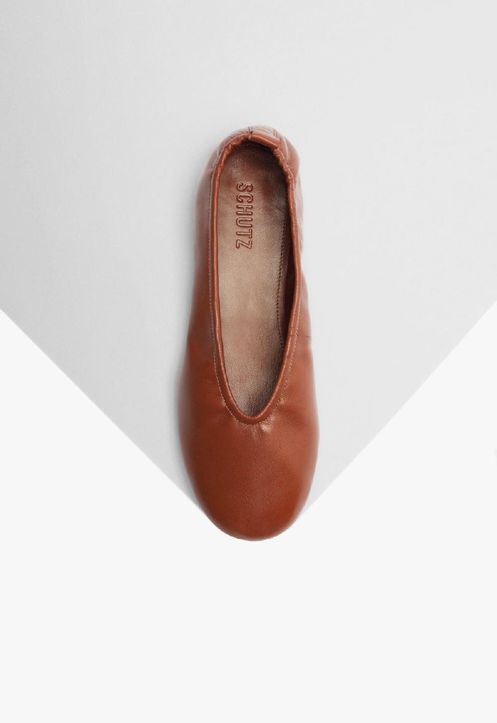Schutz Eudora Leather Flat