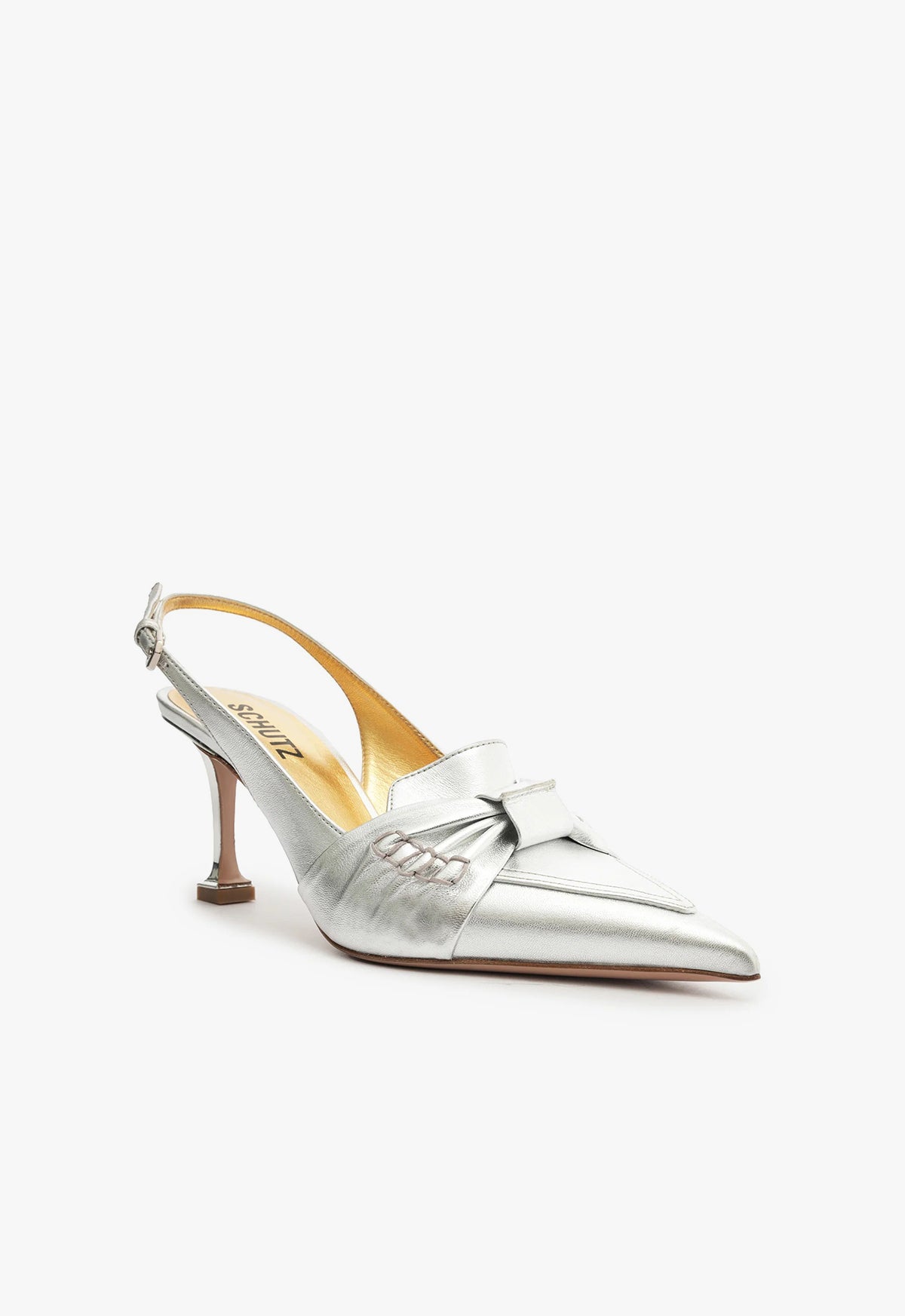 Schutz Fiorella Mid Leather Pump