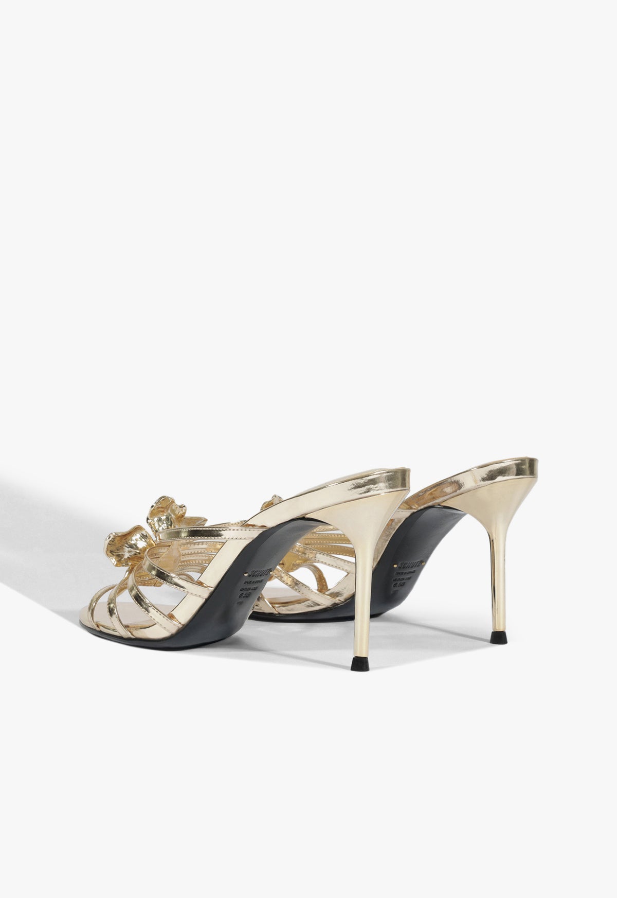 Schutz Flora Mule Metallic Sandal