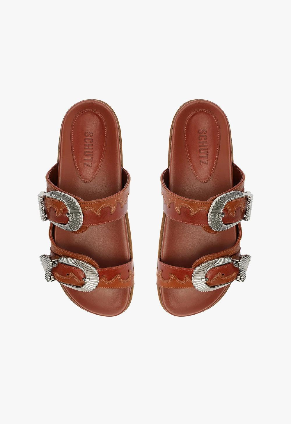 Schutz Harper Sporty Leather Sandal