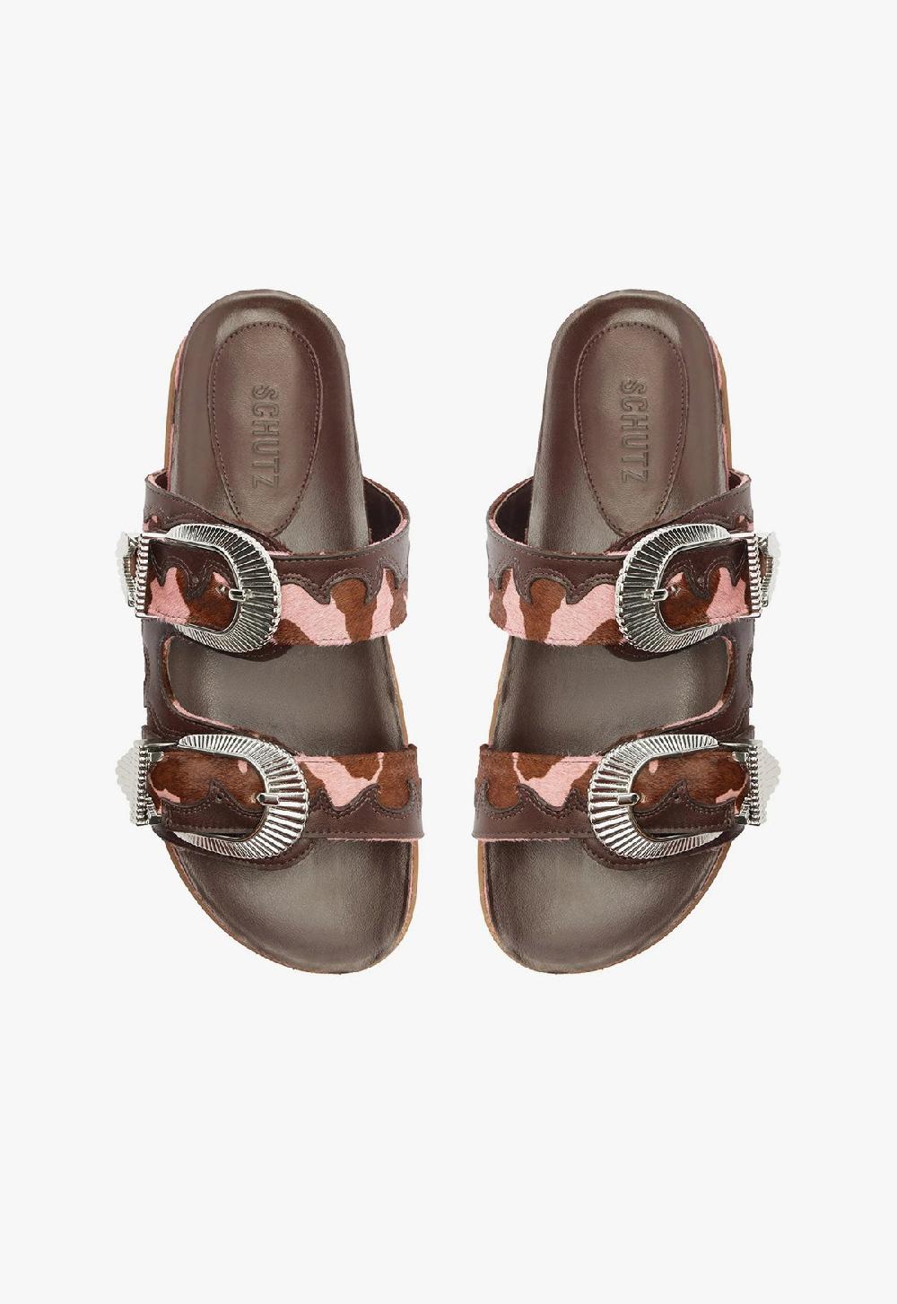 Schutz Harper Sporty Leather Sandal