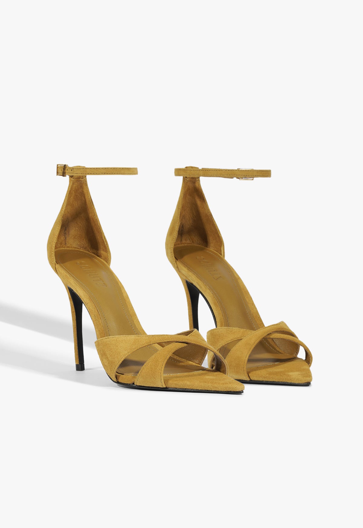 Schutz Hilda Leaf Suede Sandal