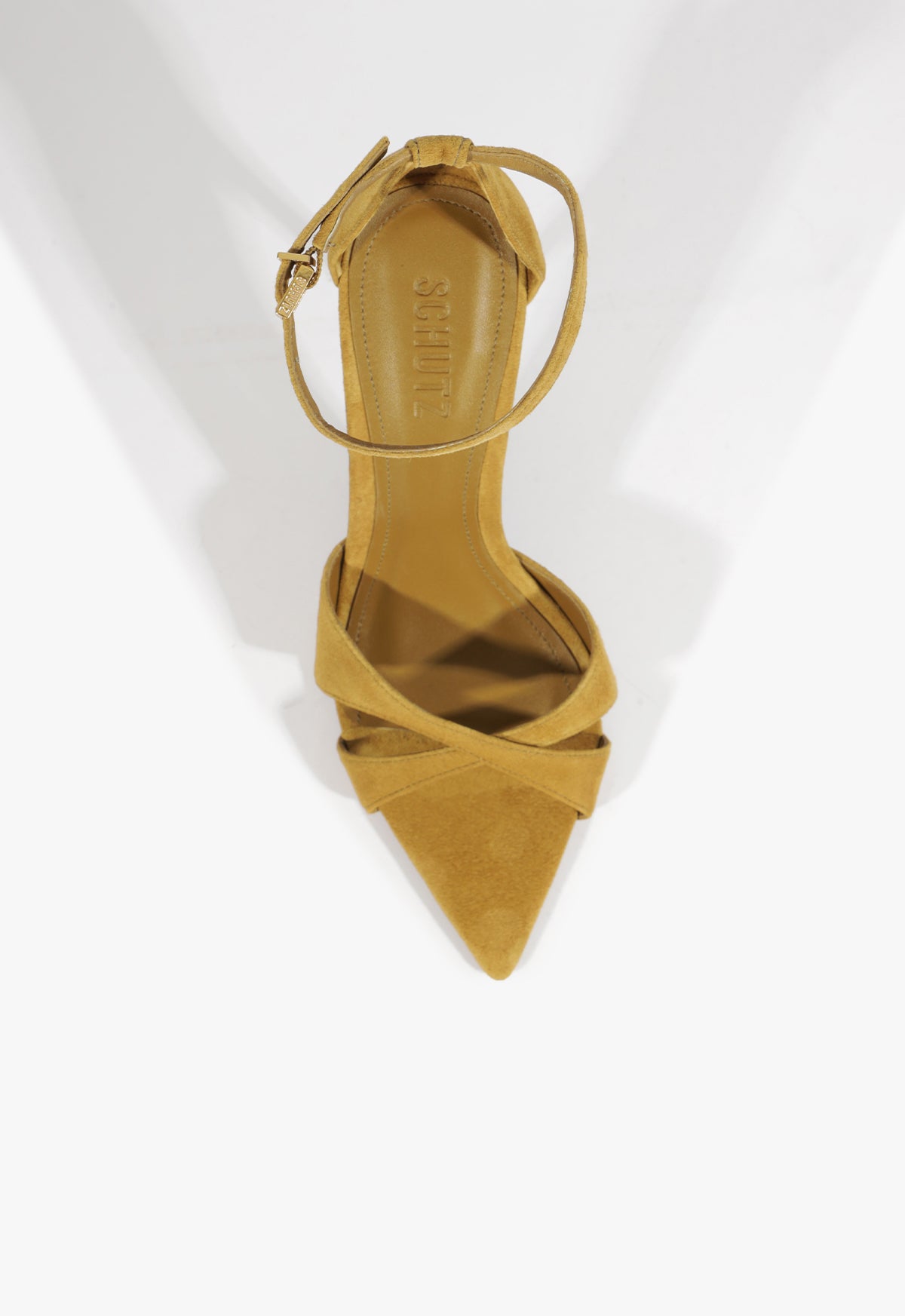 Schutz Hilda Leaf Suede Sandal