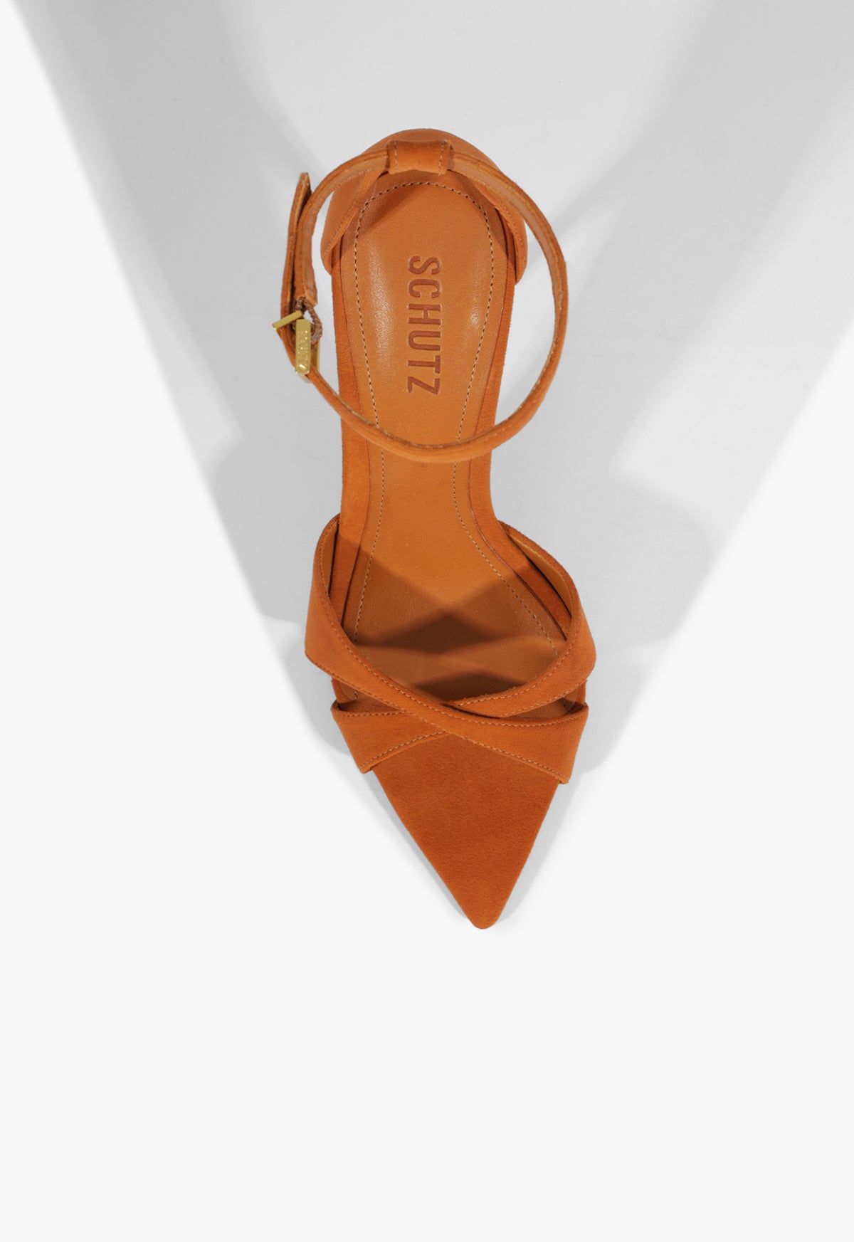 Schutz Hilda Leaf Suede Sandal