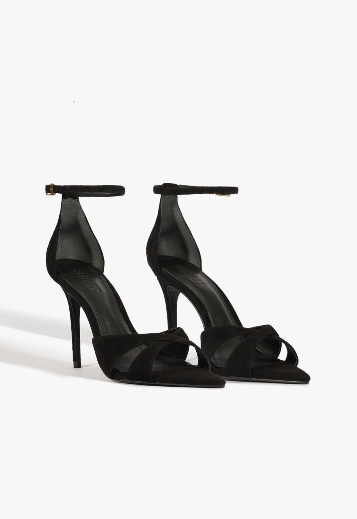 Schutz Hilda Leaf Suede Sandal