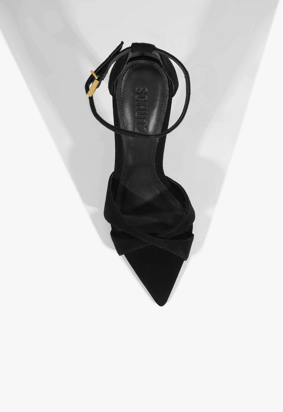 Schutz Hilda Leaf Suede Sandal