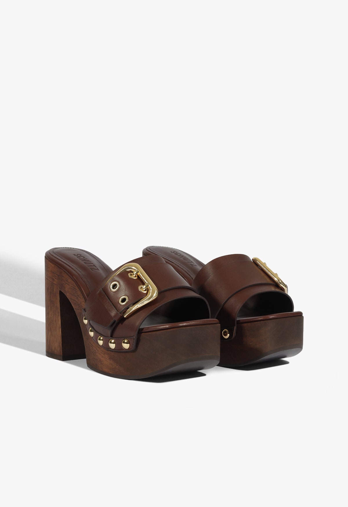Schutz Irie Platform Leather Sandal