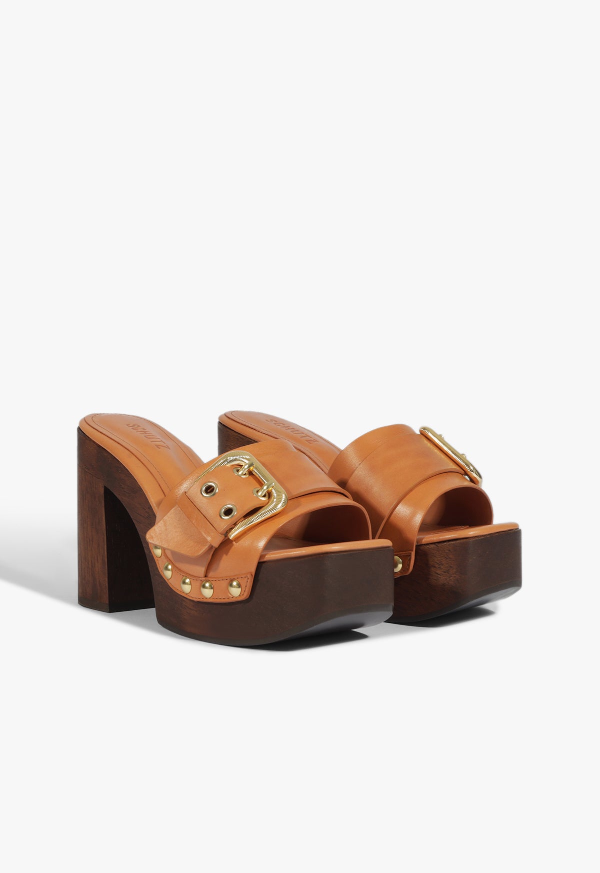 Schutz Irie Platform Leather Sandal