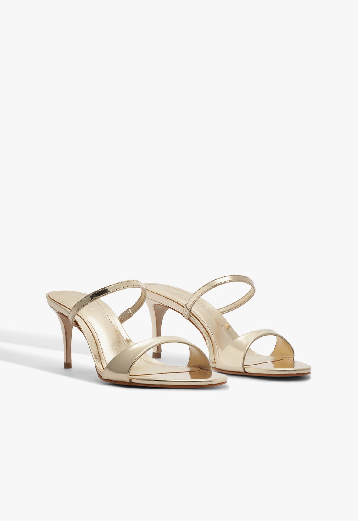 Schutz Jessica Mid Mule Metallic Sandal