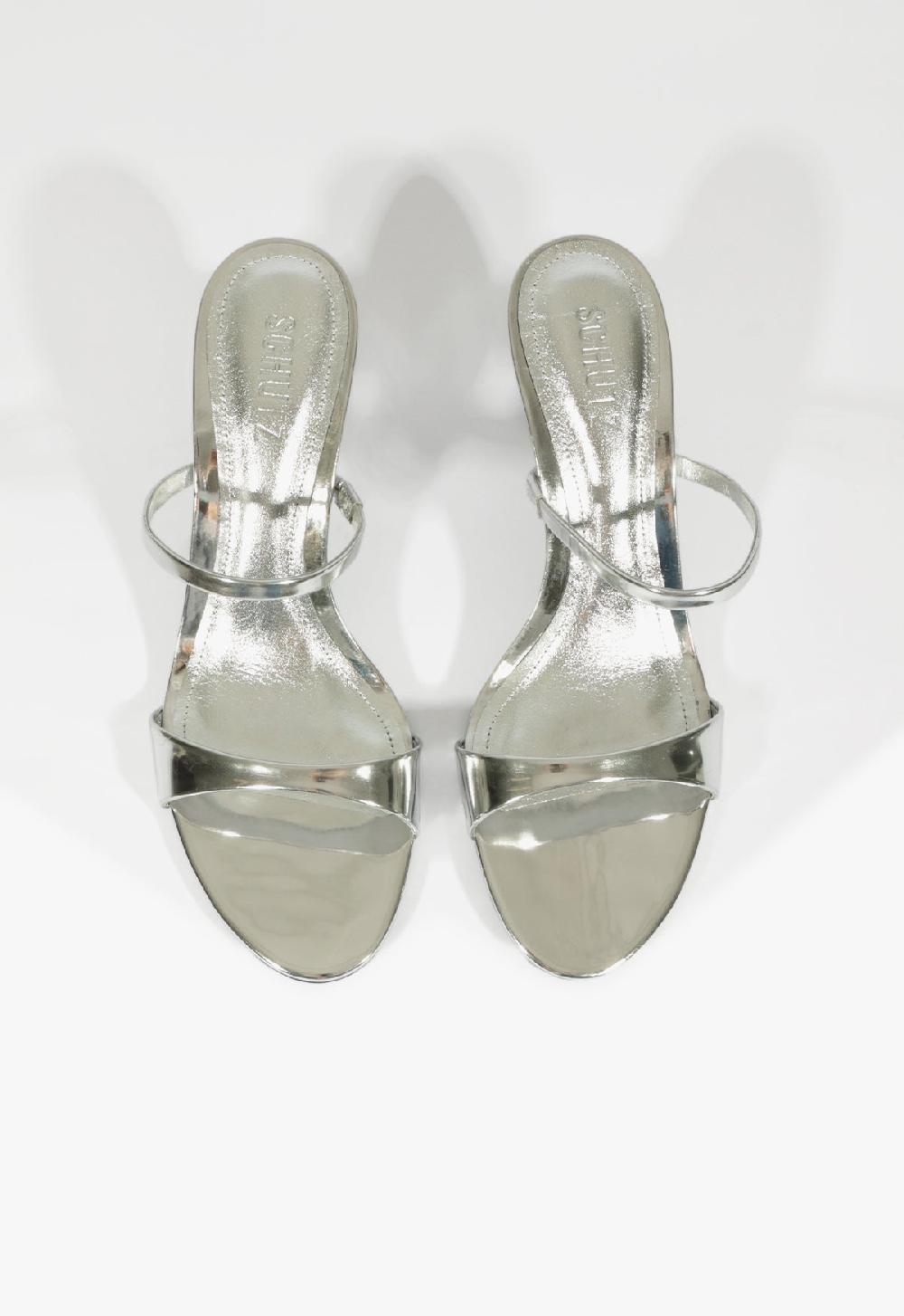 Schutz Jessica Mid Mule Metallic Sandal