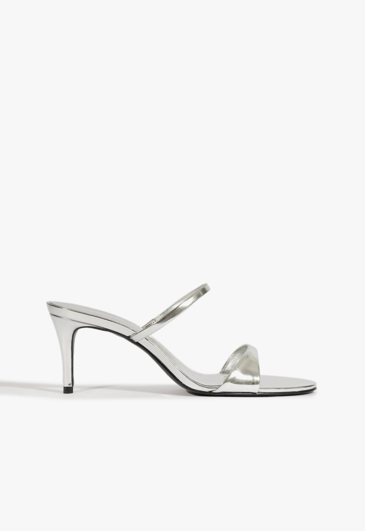 schutz Jessica Mid Mule Metallic Sandal