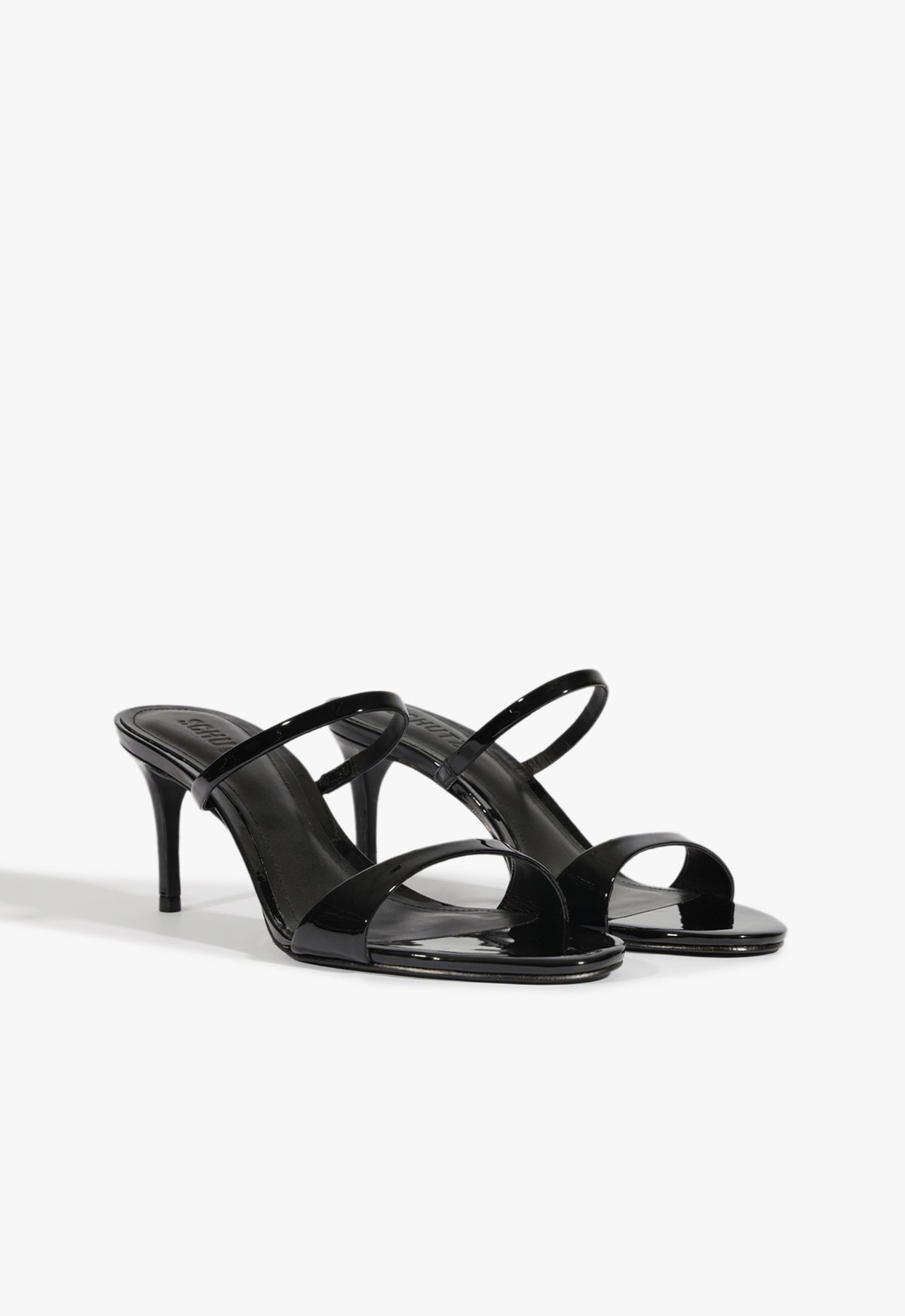 Schutz Jessica Mid Mule Patent Sandal