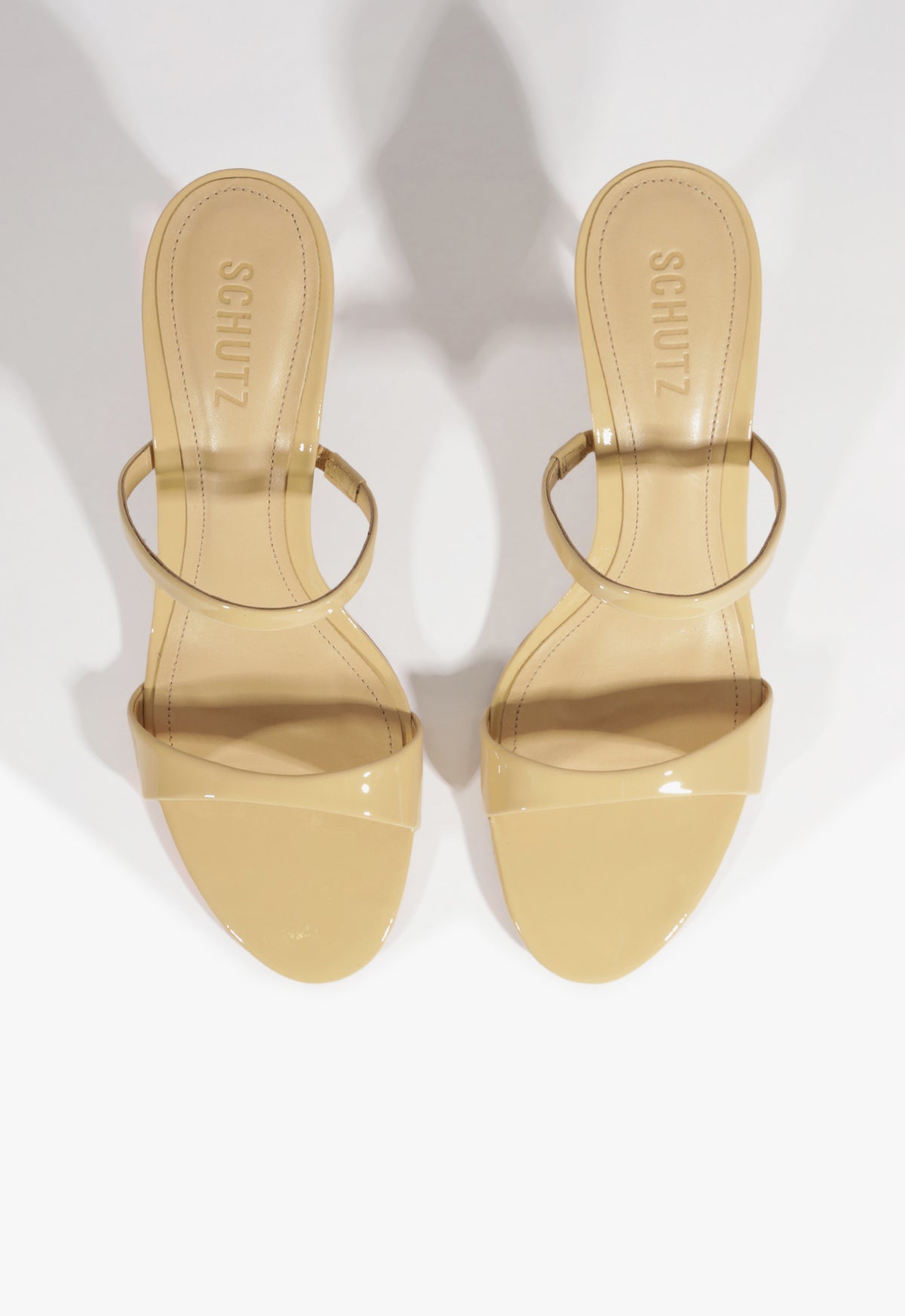 Schutz Jessica Mid Mule Patent Sandal