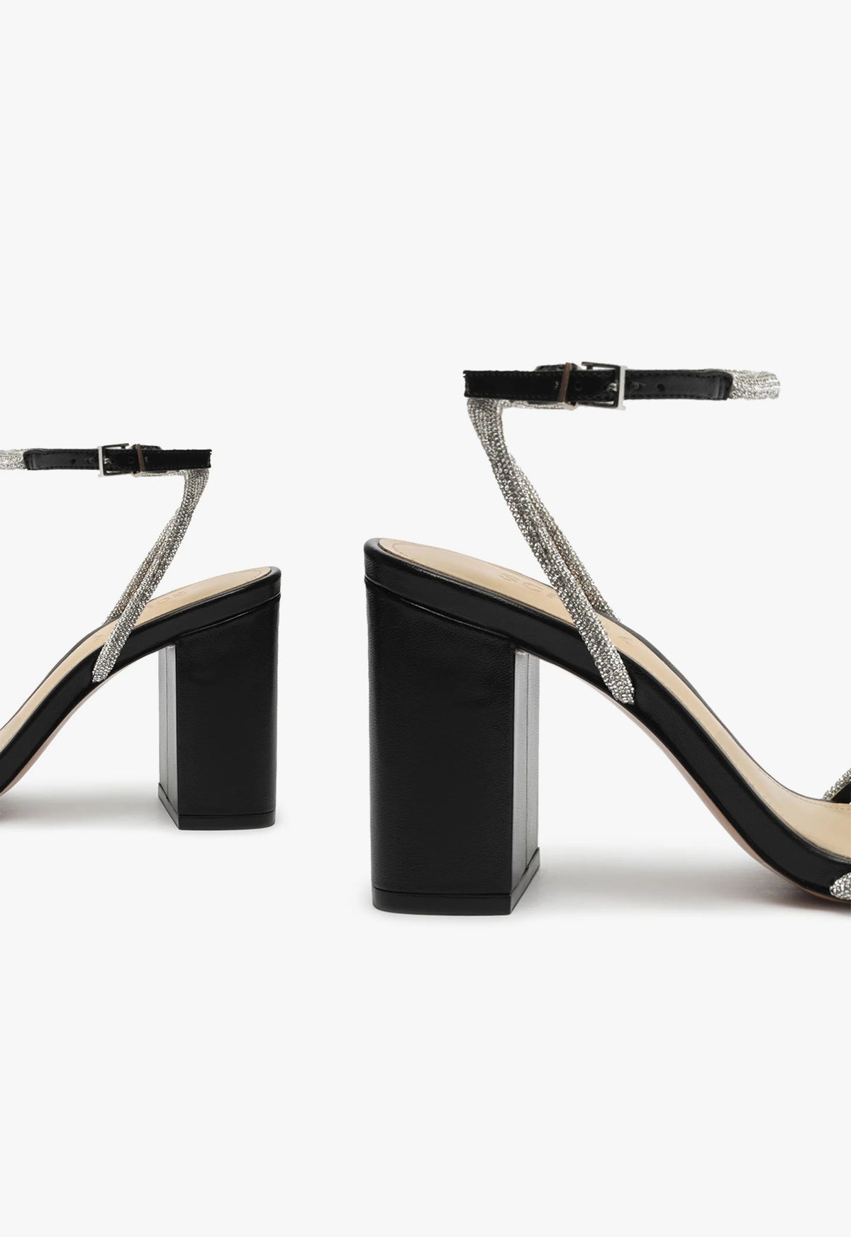 Schutz Jewell Block Leather Sandal