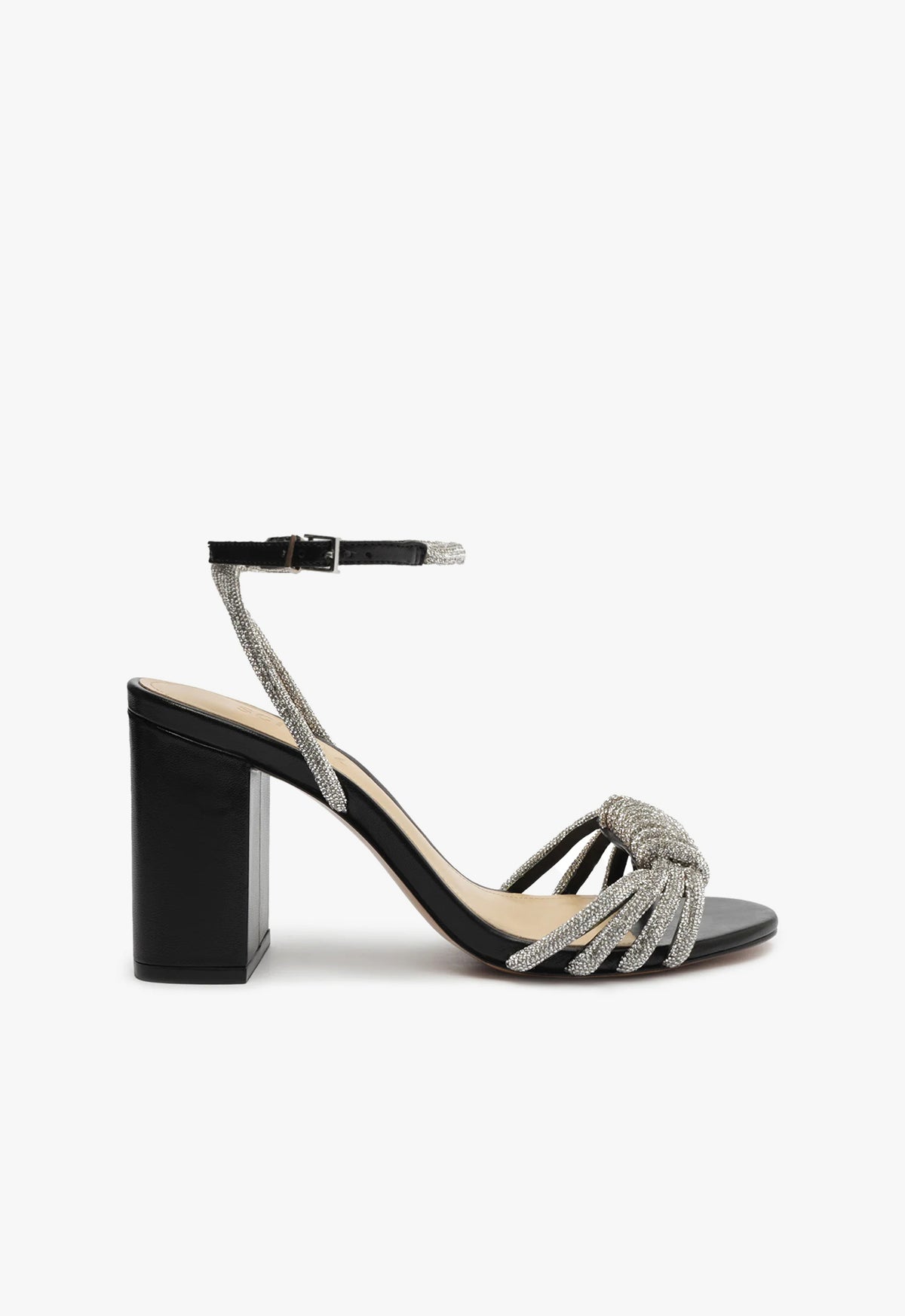 Schutz Jewell Block Leather Sandal