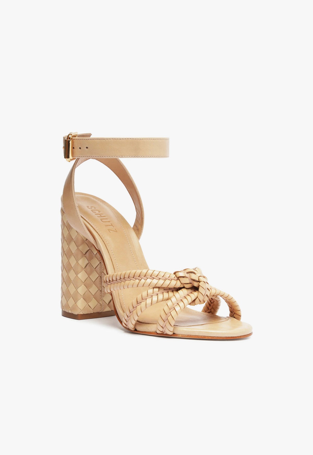 Schutz Kareena Woven Leather Sandal