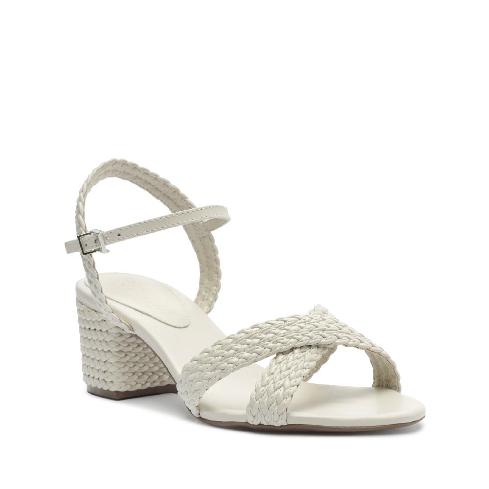 Schutz Karima Block Atanado Leather Sandal