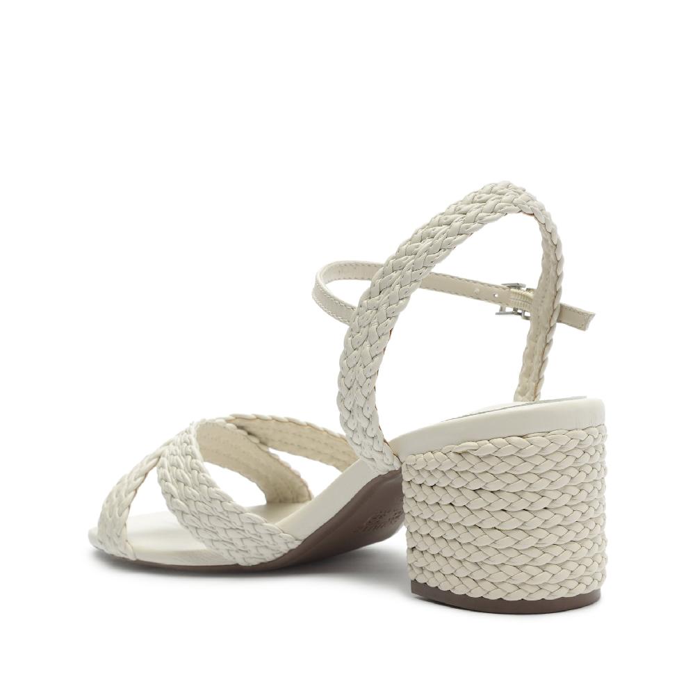 Schutz Karima Block Atanado Leather Sandal