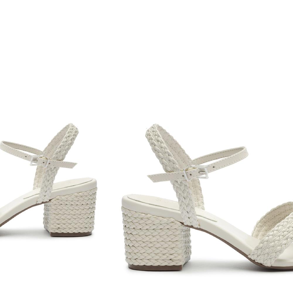 Schutz Karima Block Atanado Leather Sandal