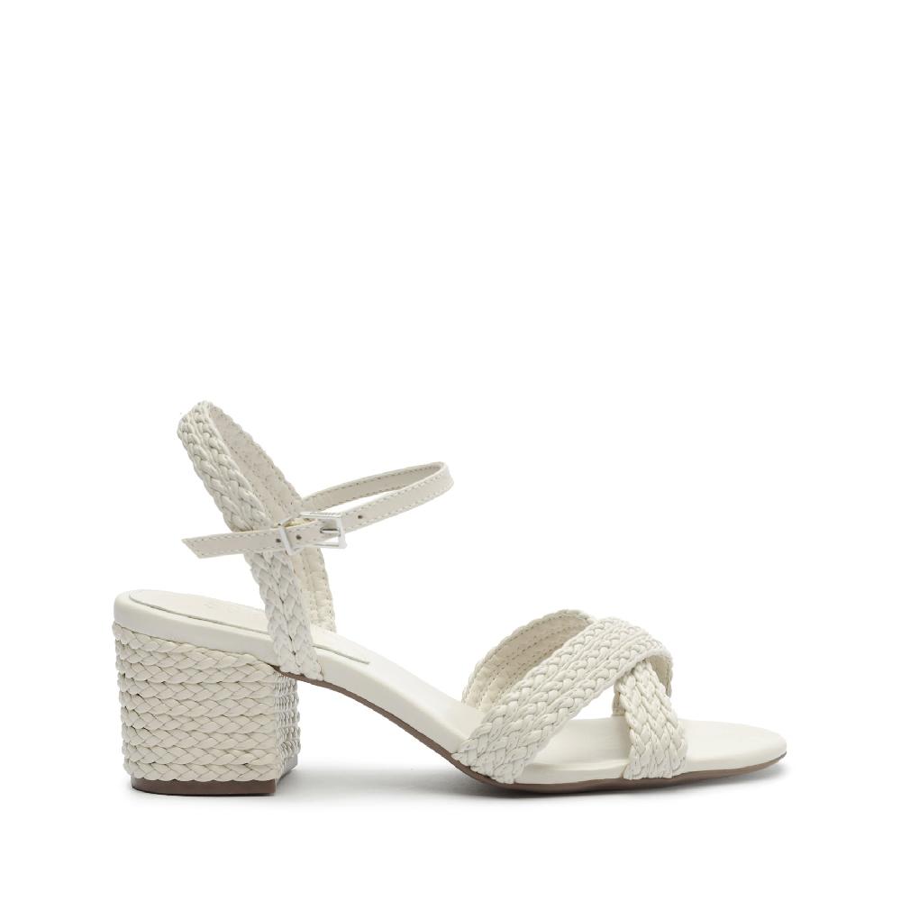 schutz Karima Block Atanado Leather Sandal