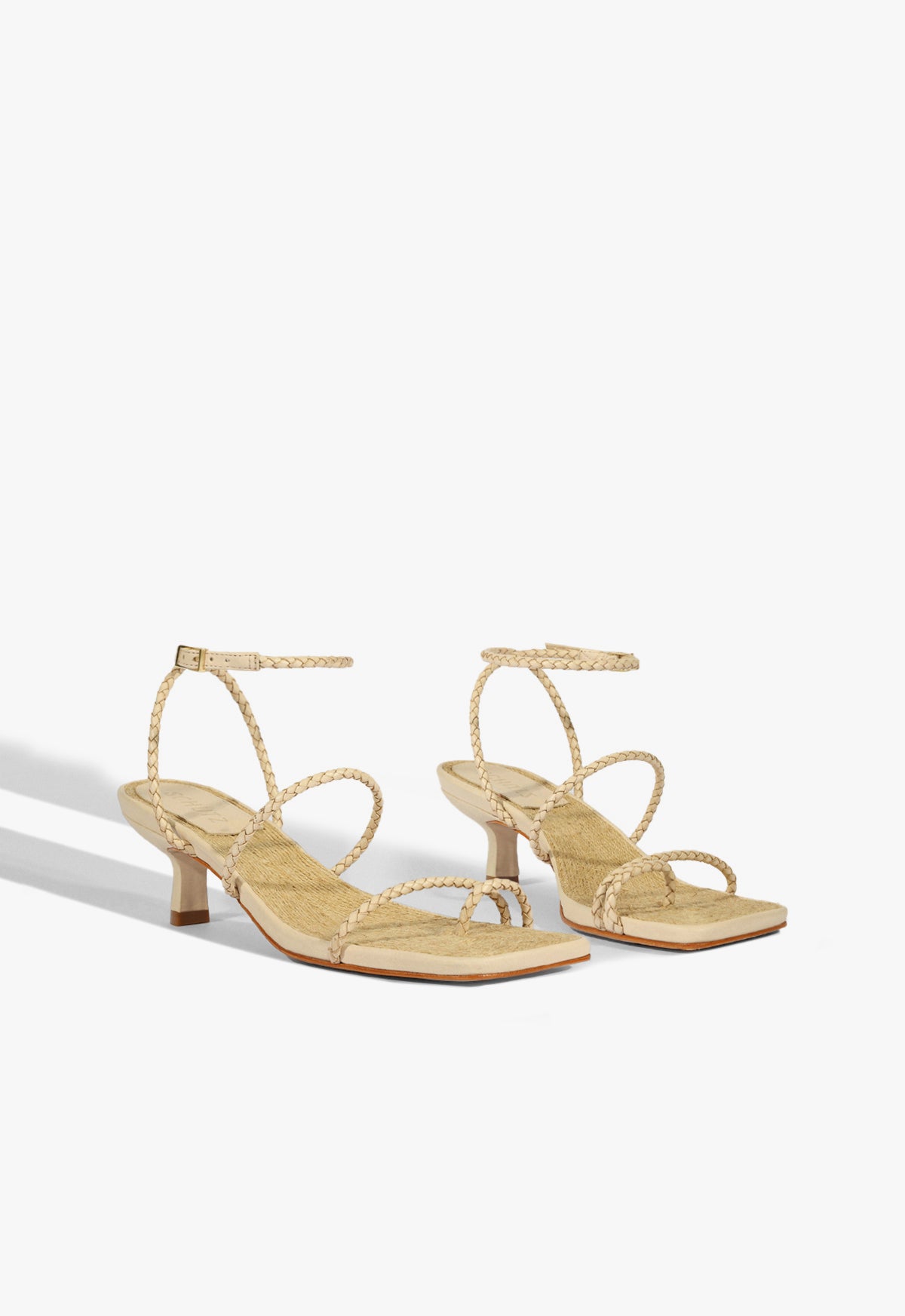 Schutz Kaya Straw Mid Sandal