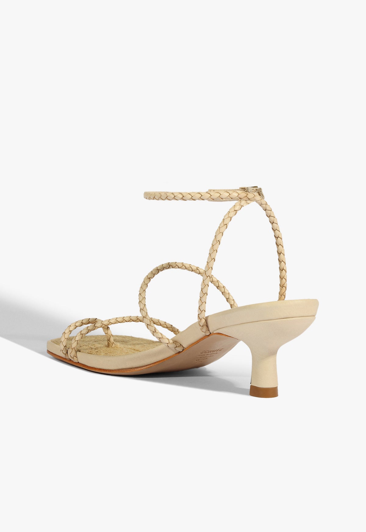 Schutz Kaya Straw Mid Sandal