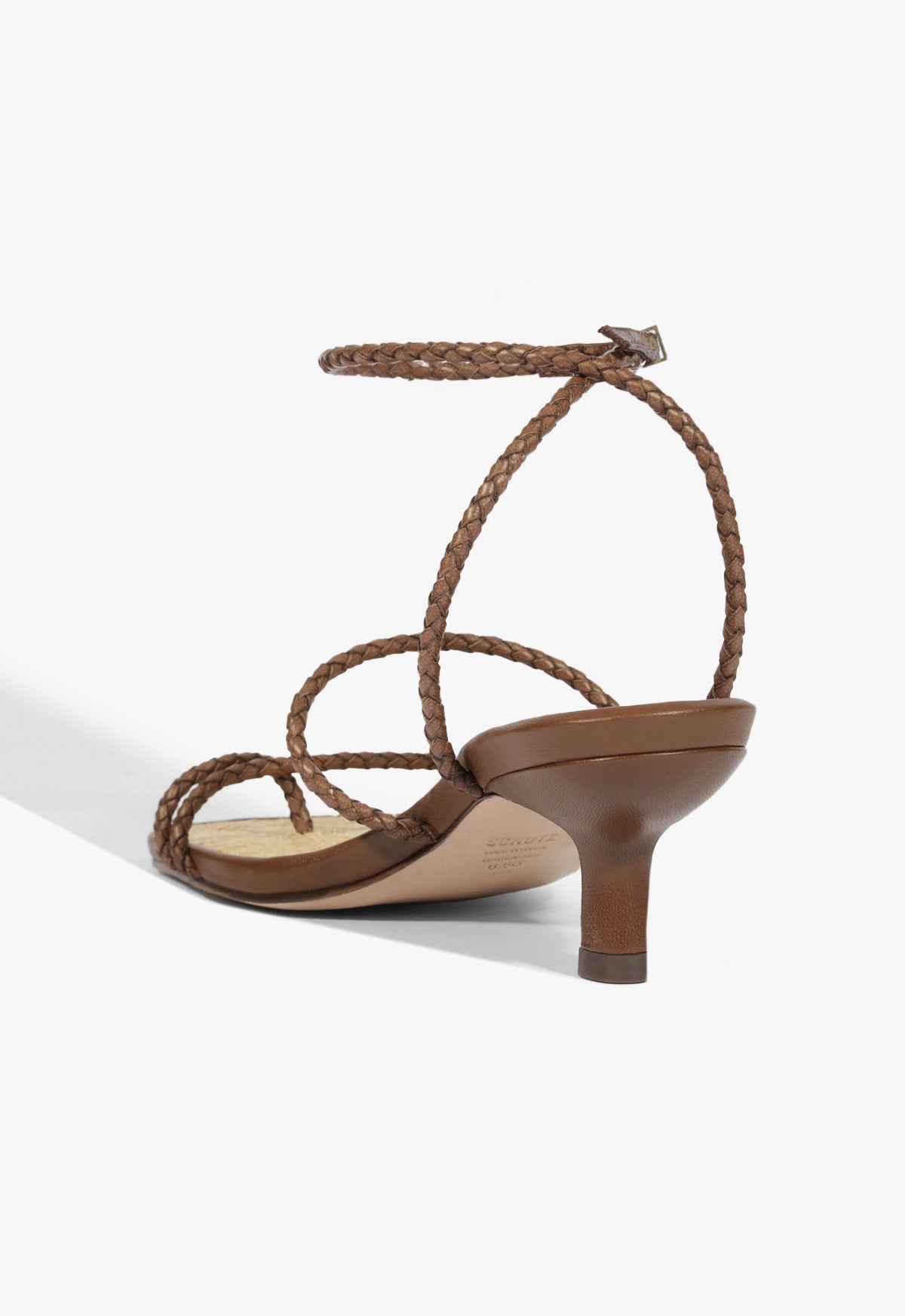 Schutz Kaya Straw Mid Sandal