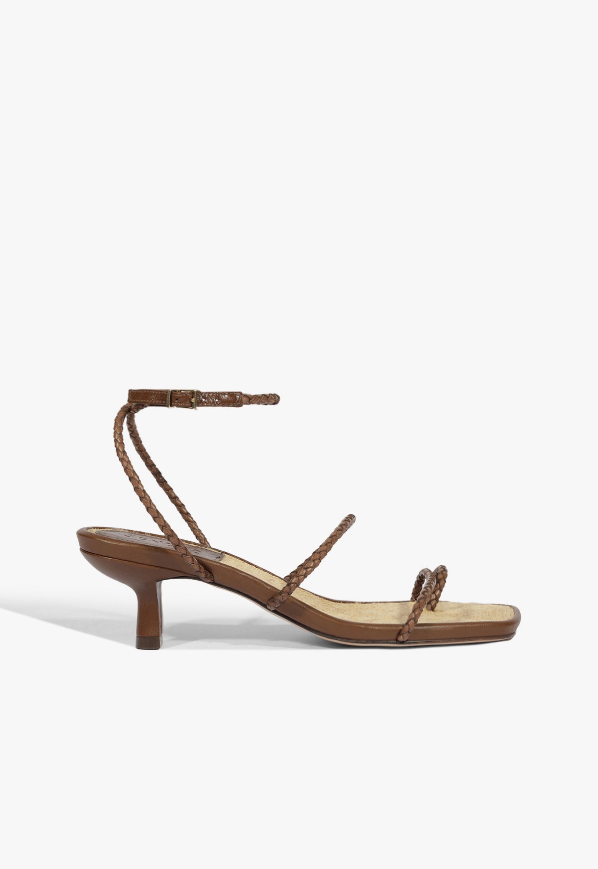 schutz Kaya Straw Mid Sandal