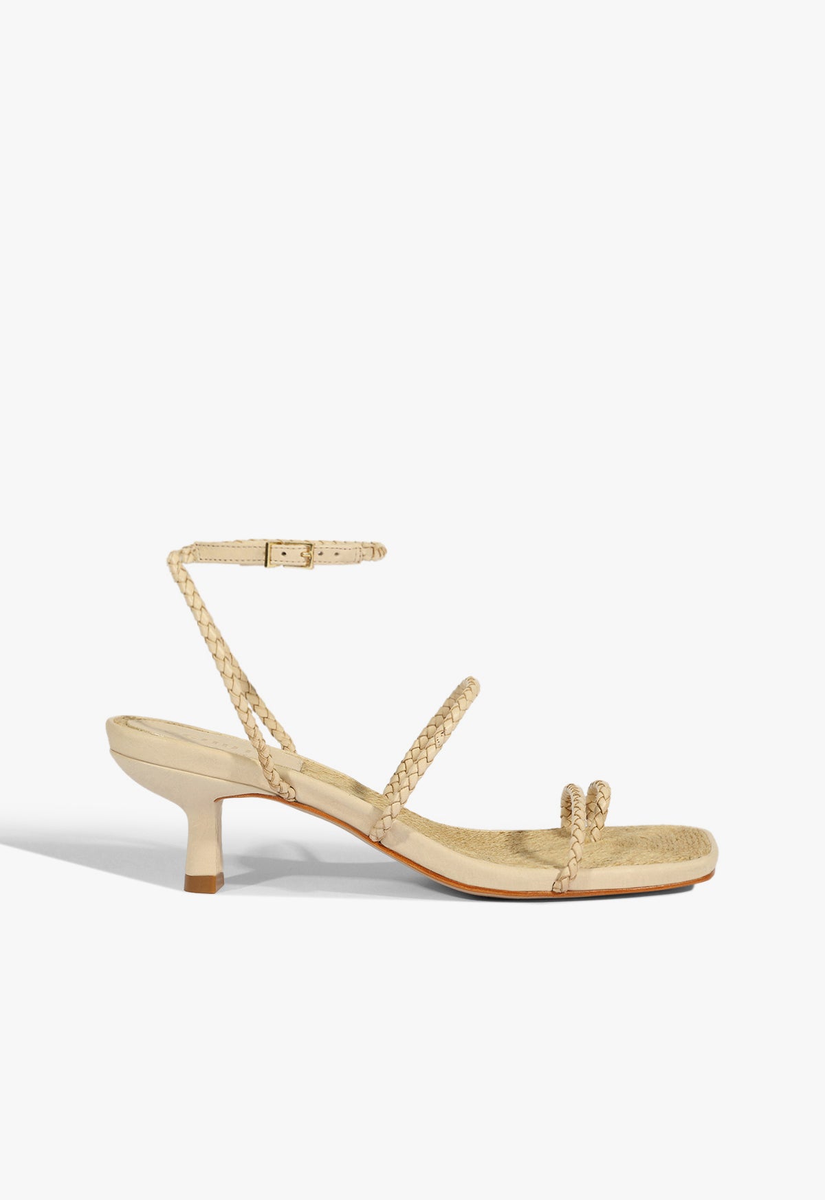 schutz Kaya Straw Mid Sandal