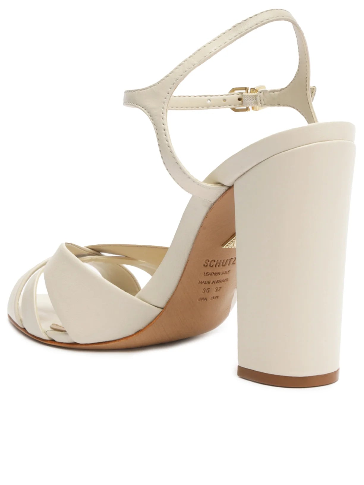 Schutz Keefa Block Leather Sandal
